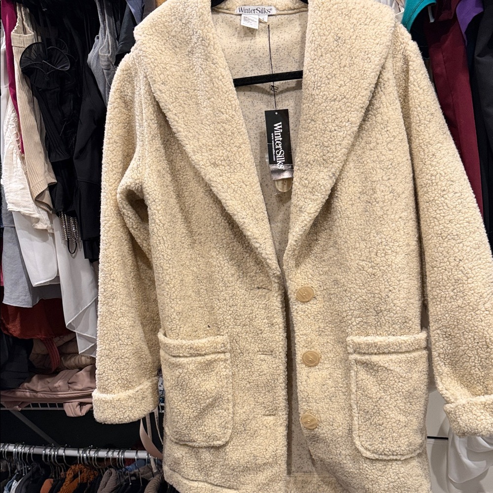 WinterSilks Tan Teddy Jacket for Women